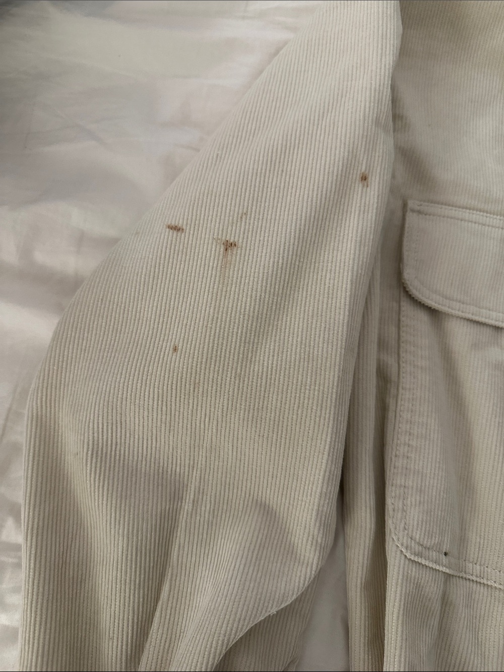 Cream Button-Front Utility Jacket - Picture 2 of 3